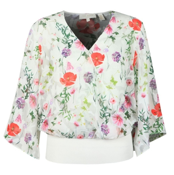 Ted Baker Tops - 🍒NWT🍒 TED BAKER FLORAL KIMONO TOP